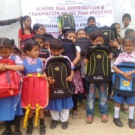 School bag distribution